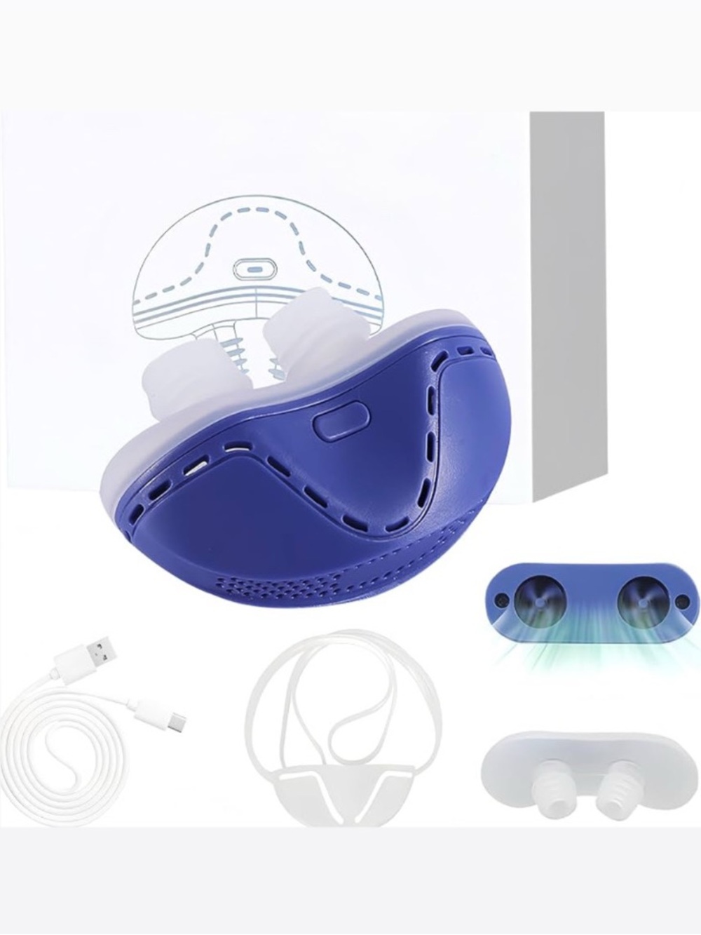 Portable Electric Anti Snoring Devices Sleep Snoring Solution - Not Tested - NIB - Picture 3 of 5